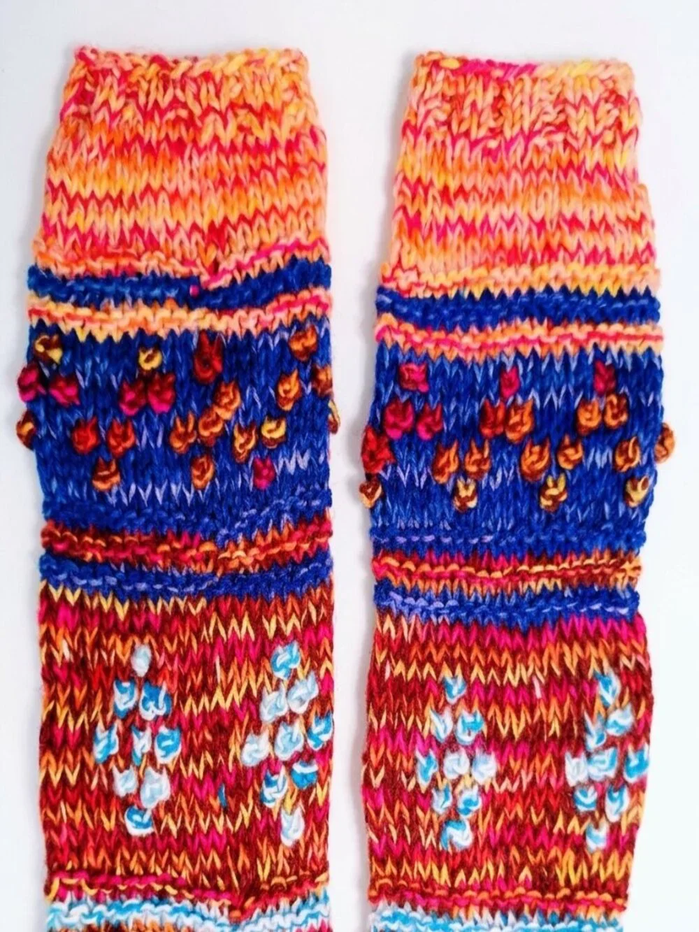 Andean Booties Hand-Knitted Wool Warm Winter Socks